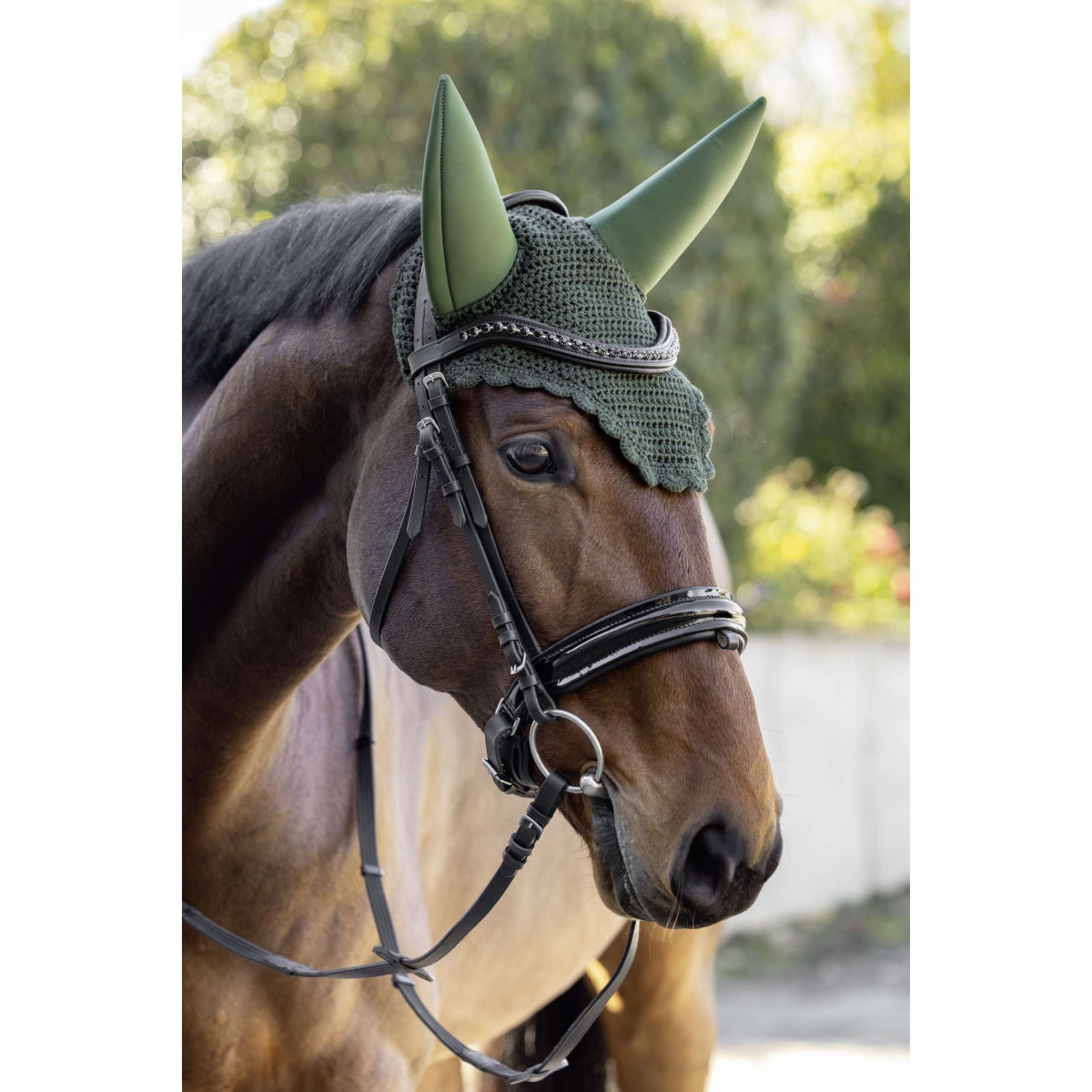 Covalliero Bonnet Anti-Mouches Soundless AW26 Forest Green Covalliero Bonnet Anti-Mouches Soundless AW26 Forest Green
