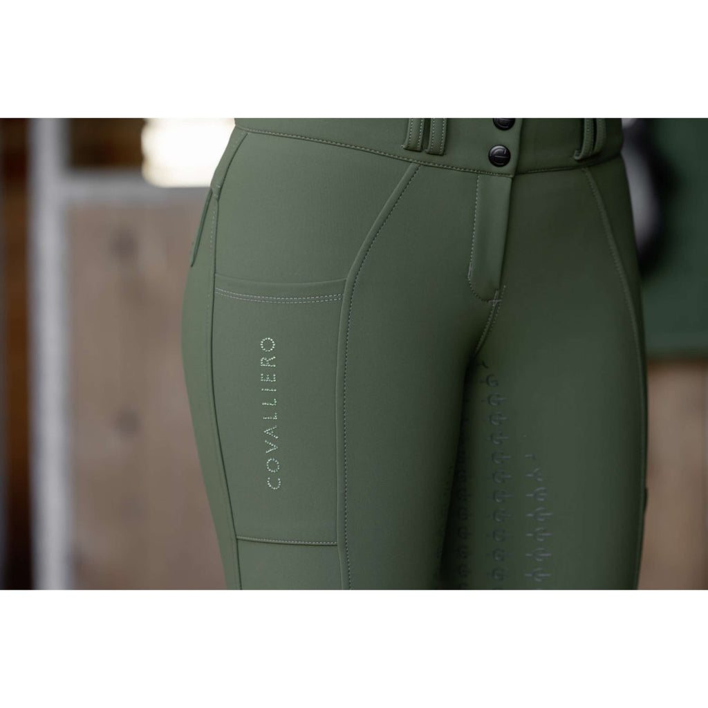 Covalliero Pantalon d'Équitation Hight Waist Full Grip AW26 Forest Green
