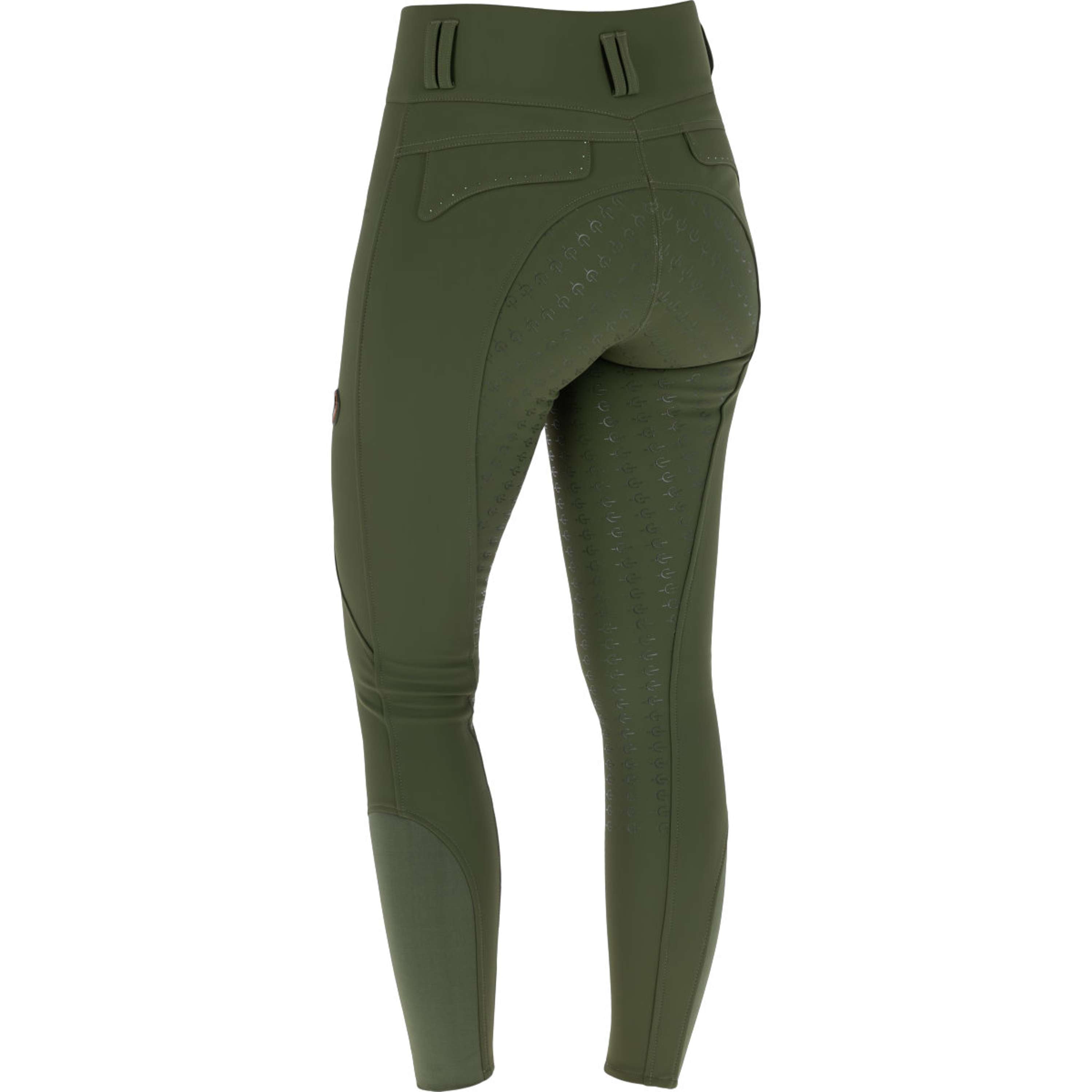 Covalliero Pantalon d'Équitation Hight Waist Full Grip AW26 Forest Green
