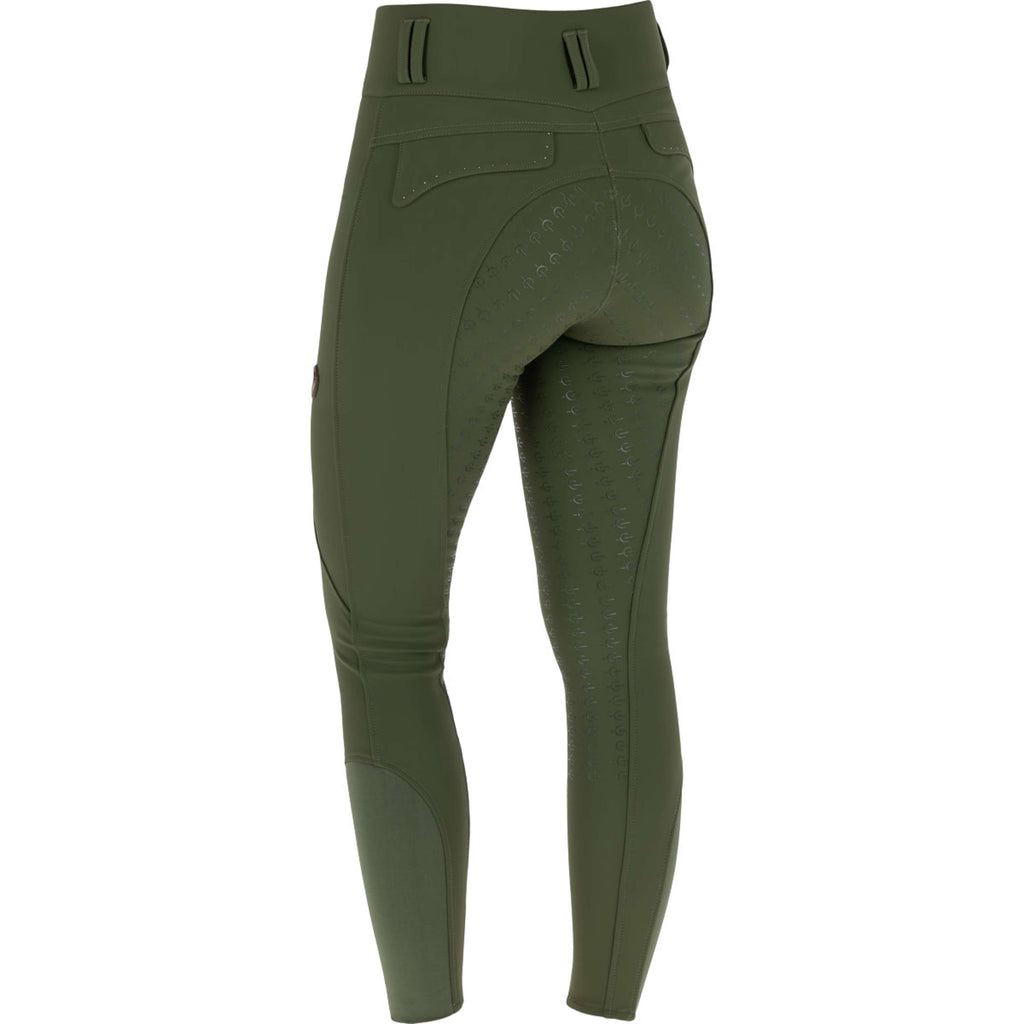Covalliero Pantalon d'Équitation Hight Waist Full Grip AW26 Forest Green