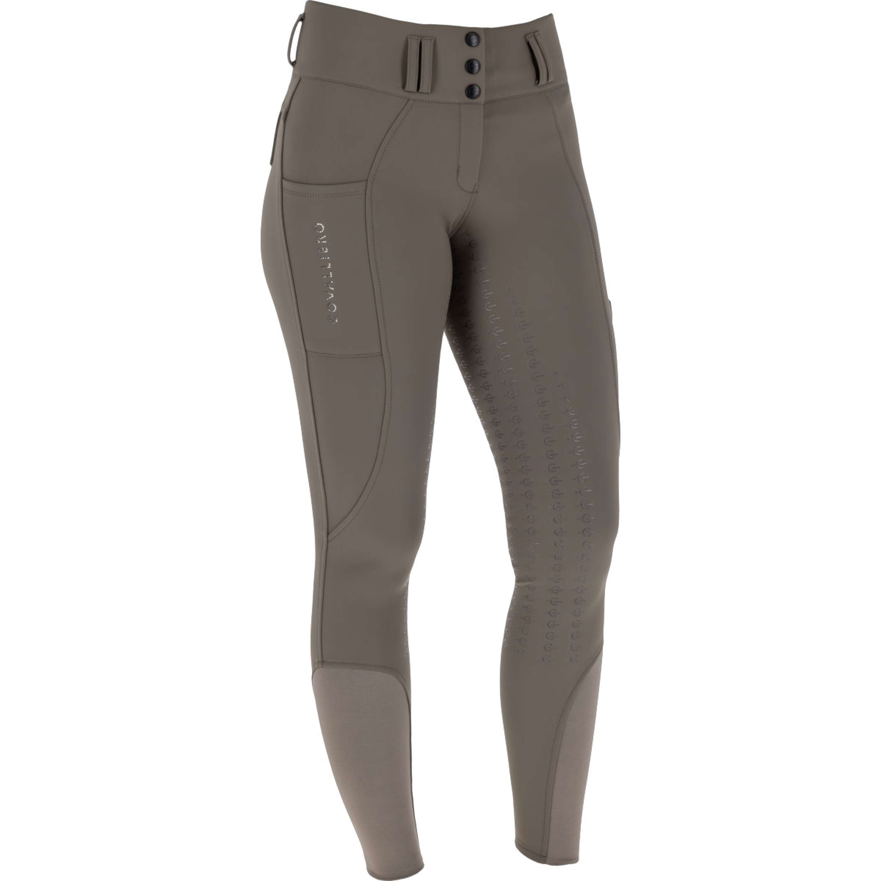 Covalliero Pantalon d'Équitation Hight Waist Full Grip AW26 Milky Chocolate
