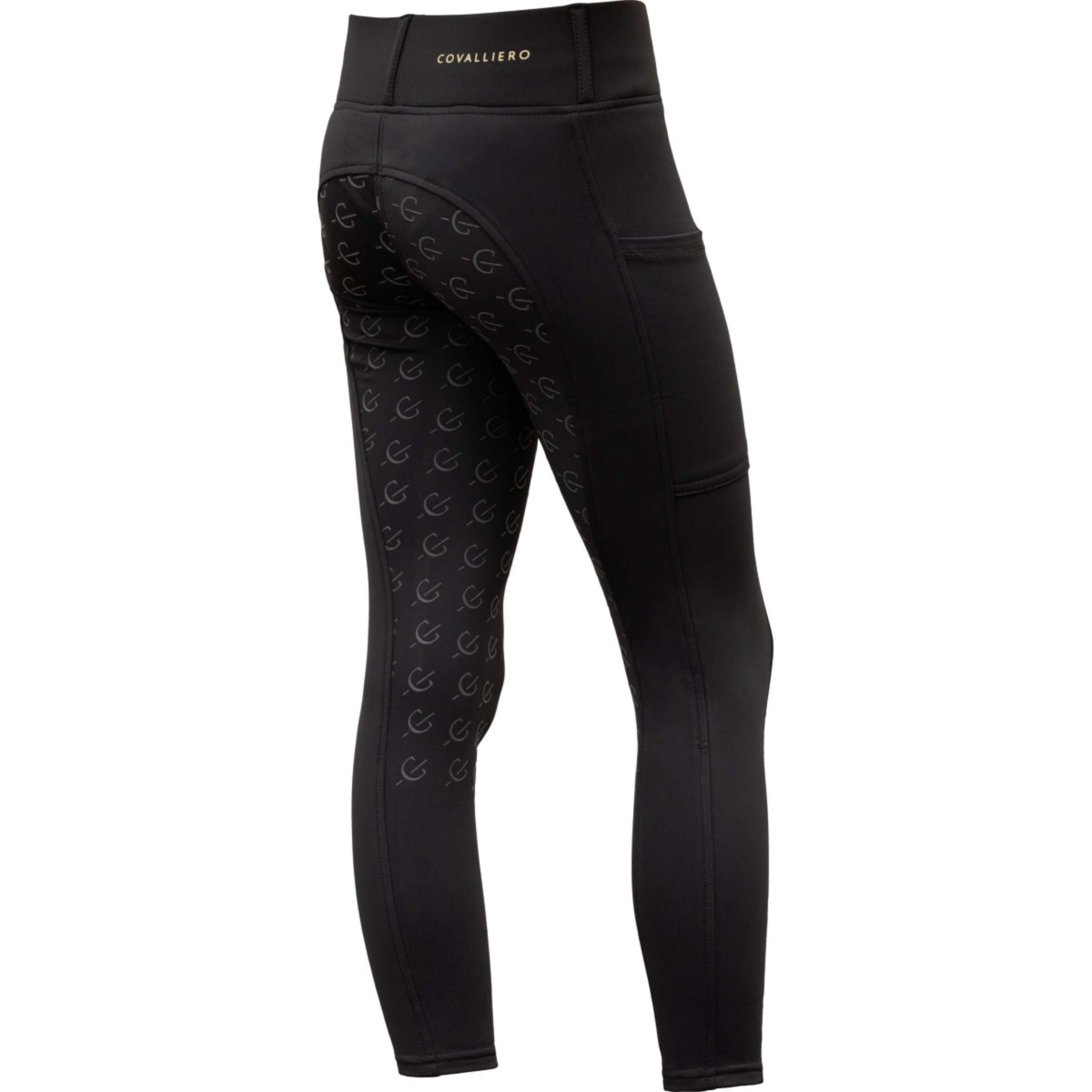 Covalliero Legging d'Équitation Full Grip AW26 Kids Noir