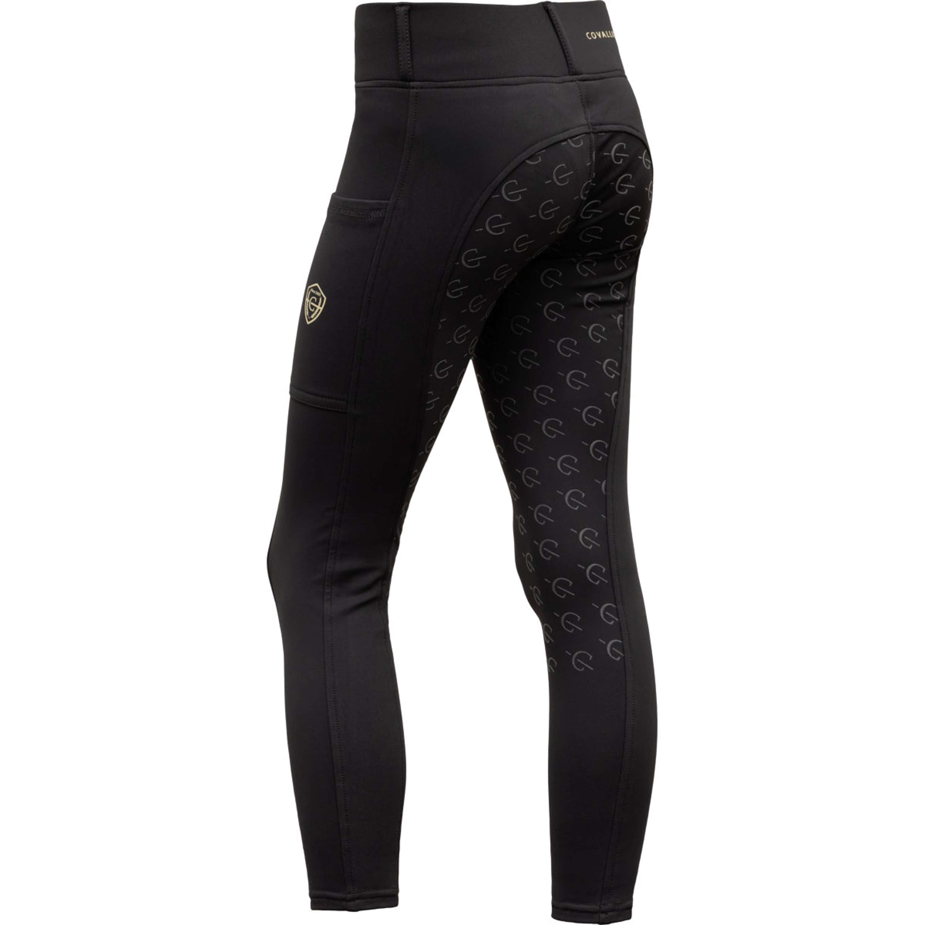 Covalliero Legging d'Équitation Full Grip AW26 Kids Noir