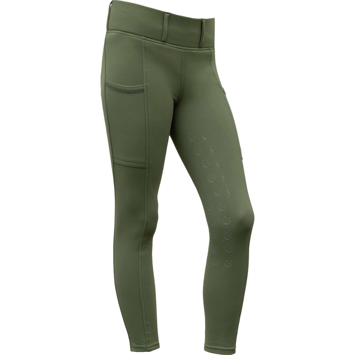 Covalliero Legging d'Équitation Full Grip AW26 Kids Forest Green