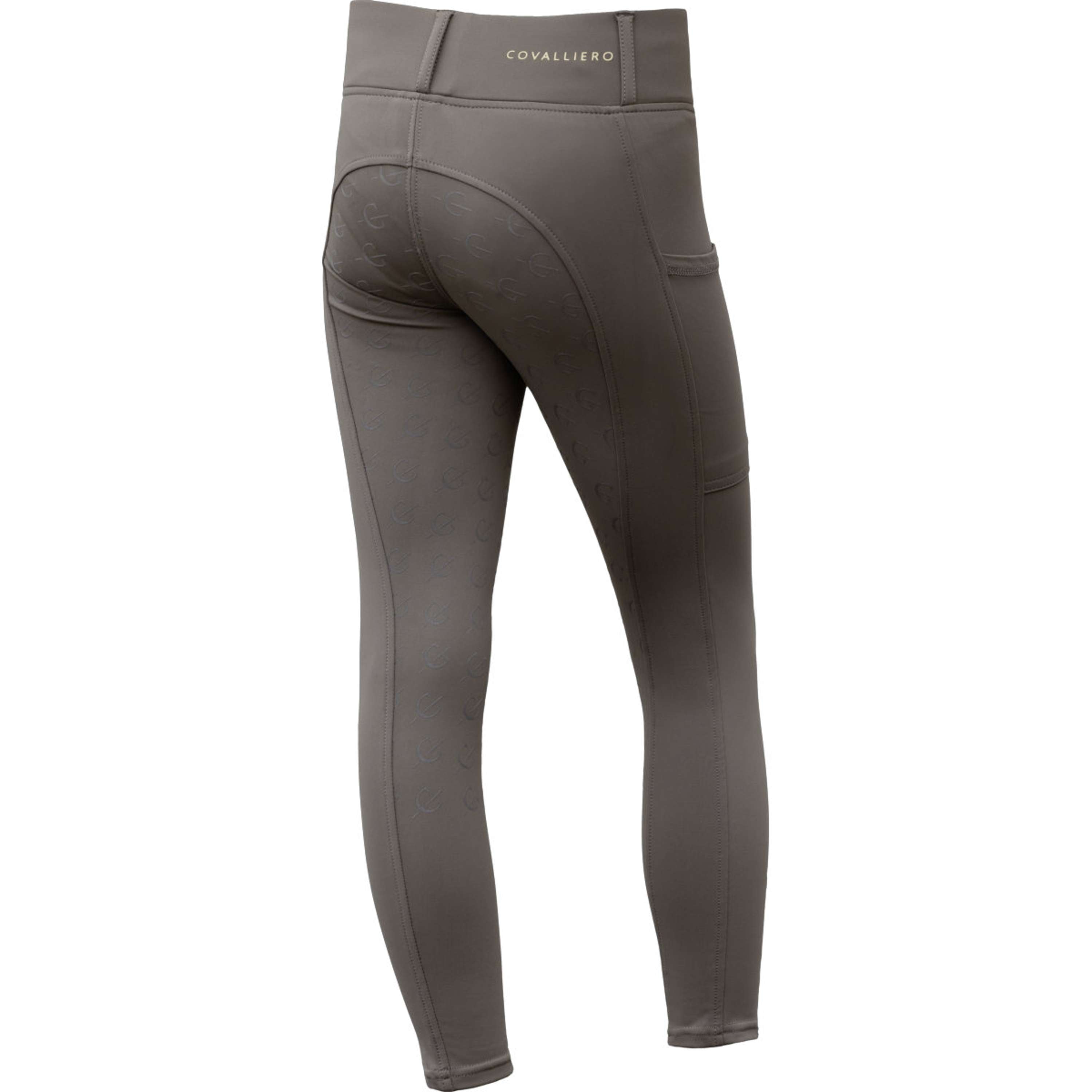 Covalliero Legging d'Équitation Full Grip AW26 Kids Milky Chocolate