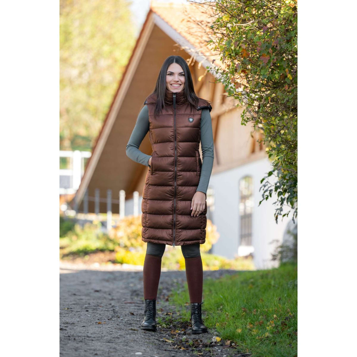 Covalliero Gilet Sans Manches Long Oak/Marron