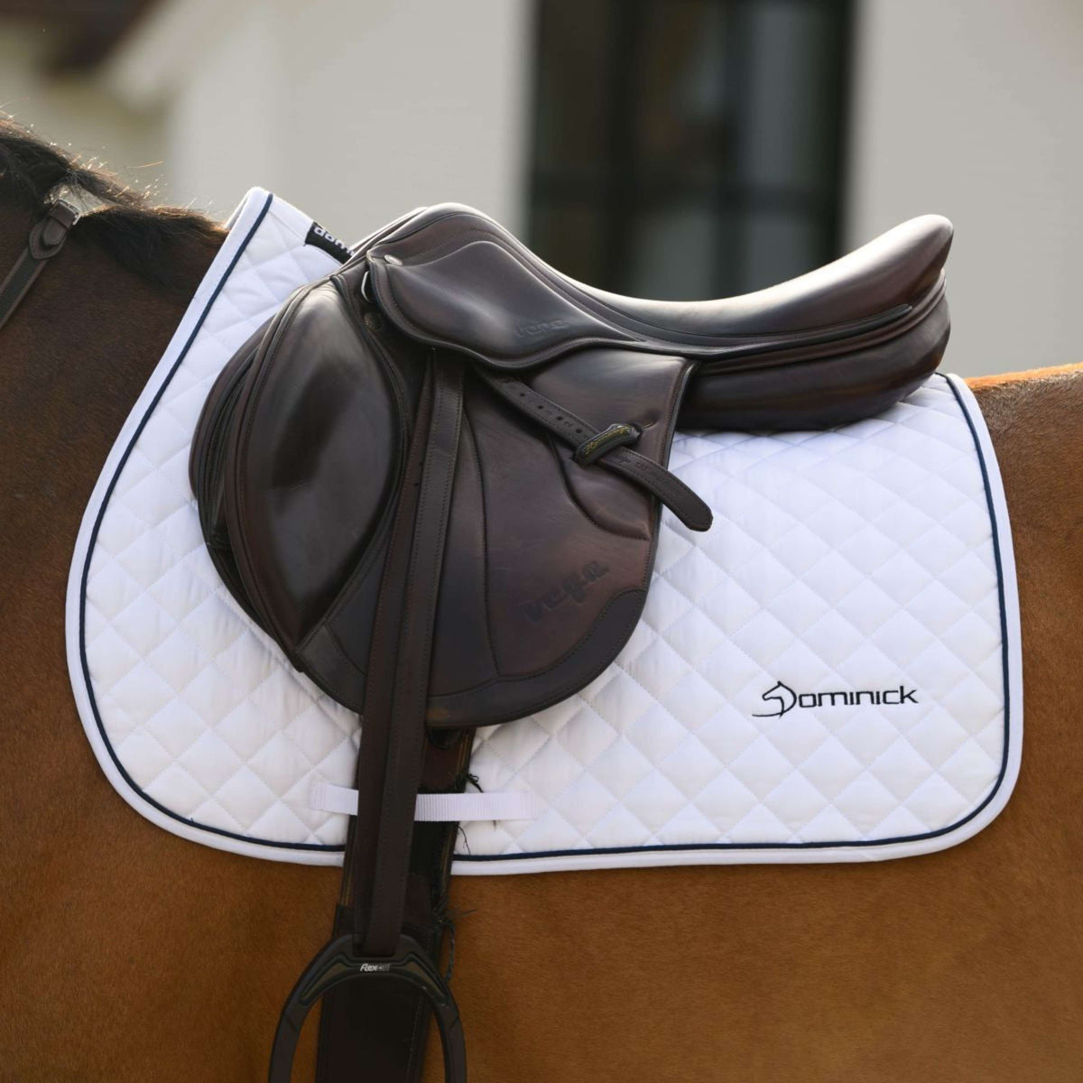 Dominick Tapis de Selle de Saut blanc/marine