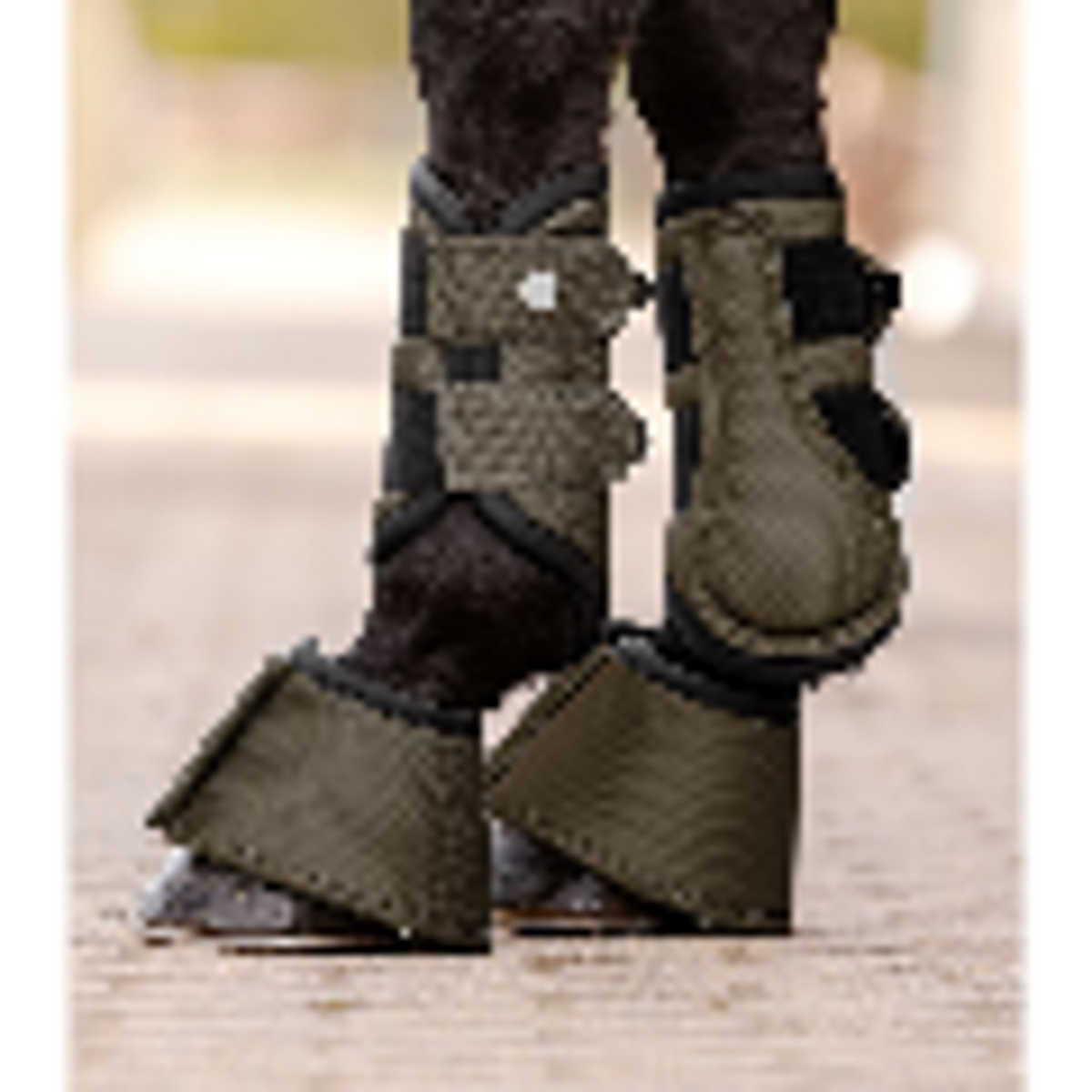 Waldhausen Guêtres Comfort Fit Vert/Marron