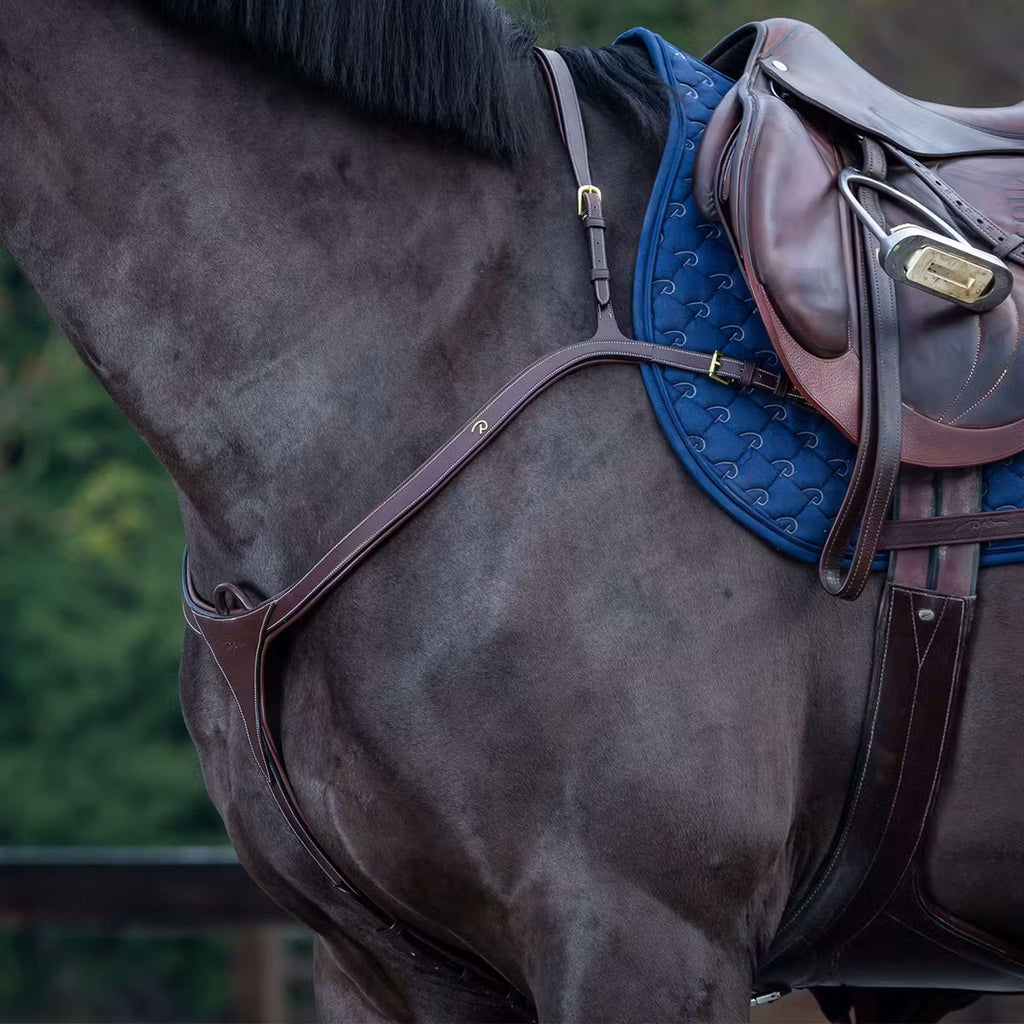 Dyon Collier de Chasse Long Bridge Marron/Cuivre