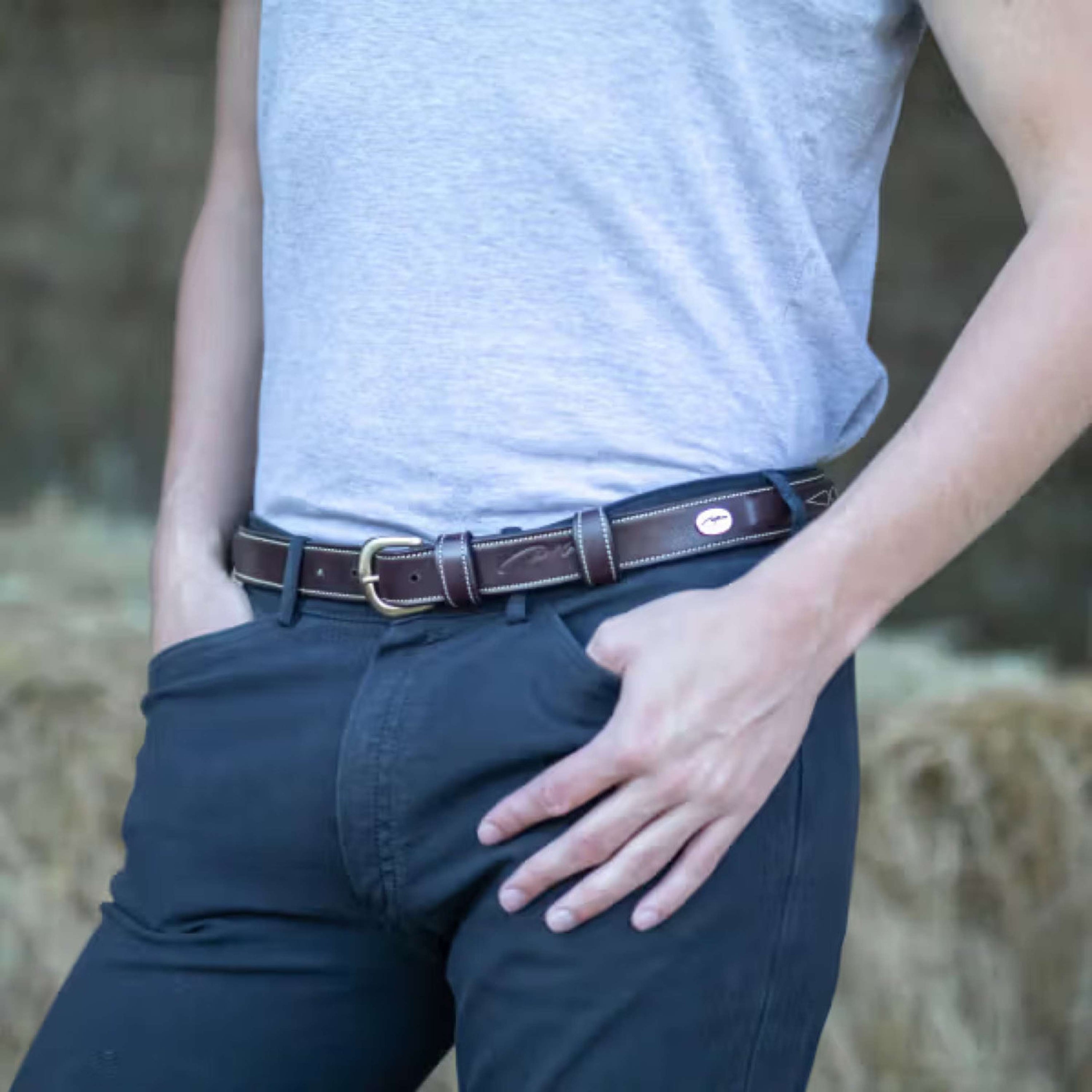 Dyon Ceinture Fancy Cuir Marron Dyon Ceinture Fancy Cuir Marron