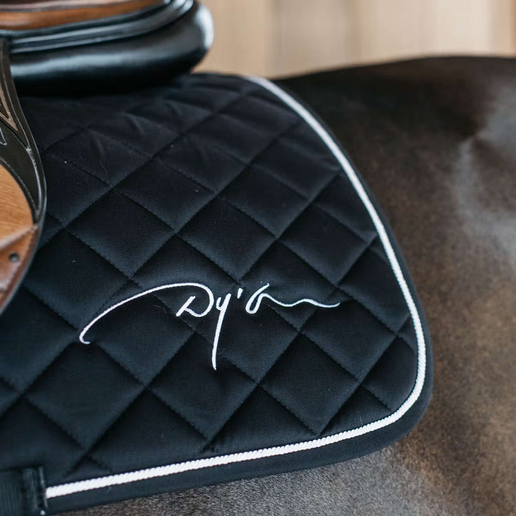 Dyon Tapis de Selle Diamond de Saut Noir