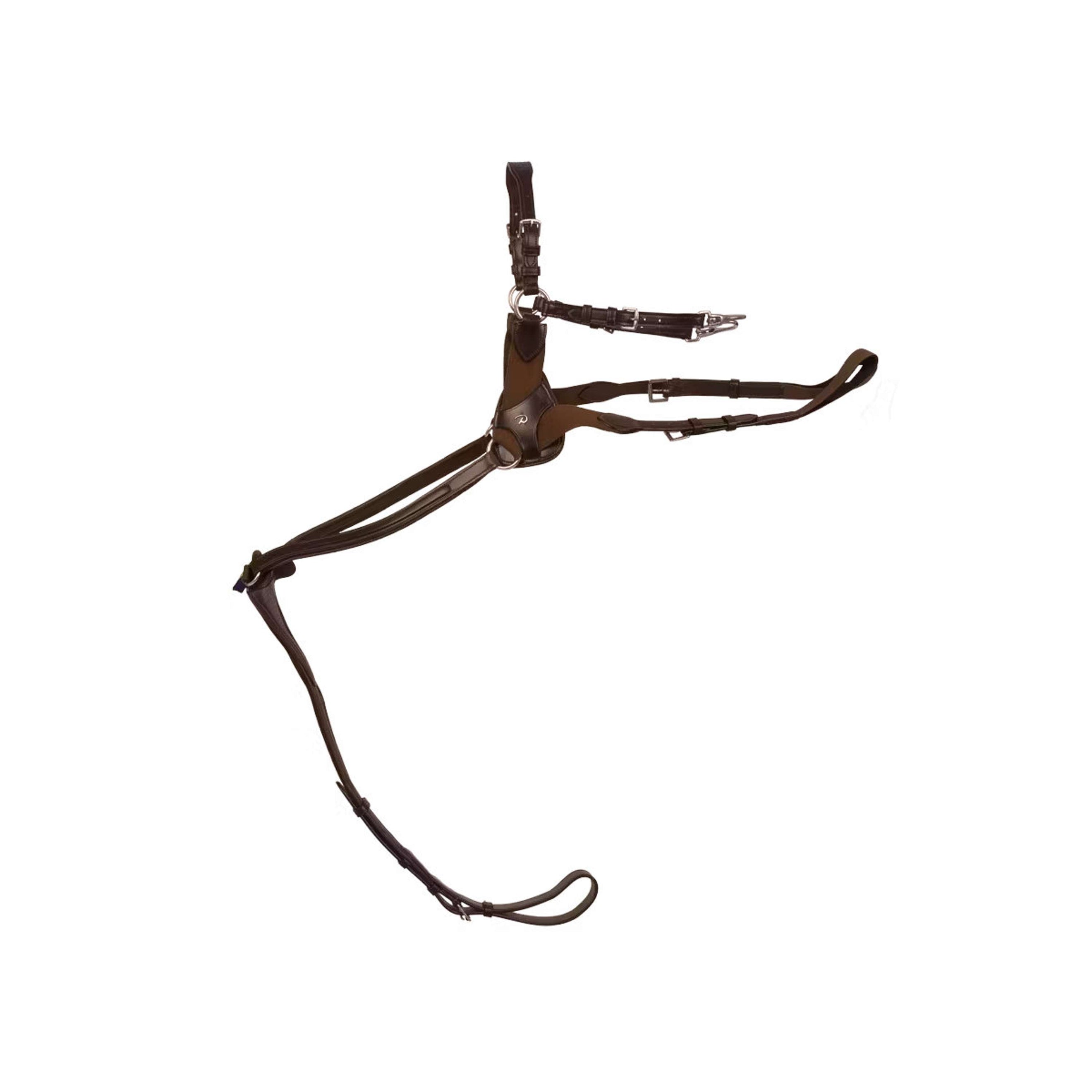 Dyon Collier de Chasse 5 points New English avec Élastique Marron Dyon Collier de Chasse 5 points New English avec Élastique Marron
