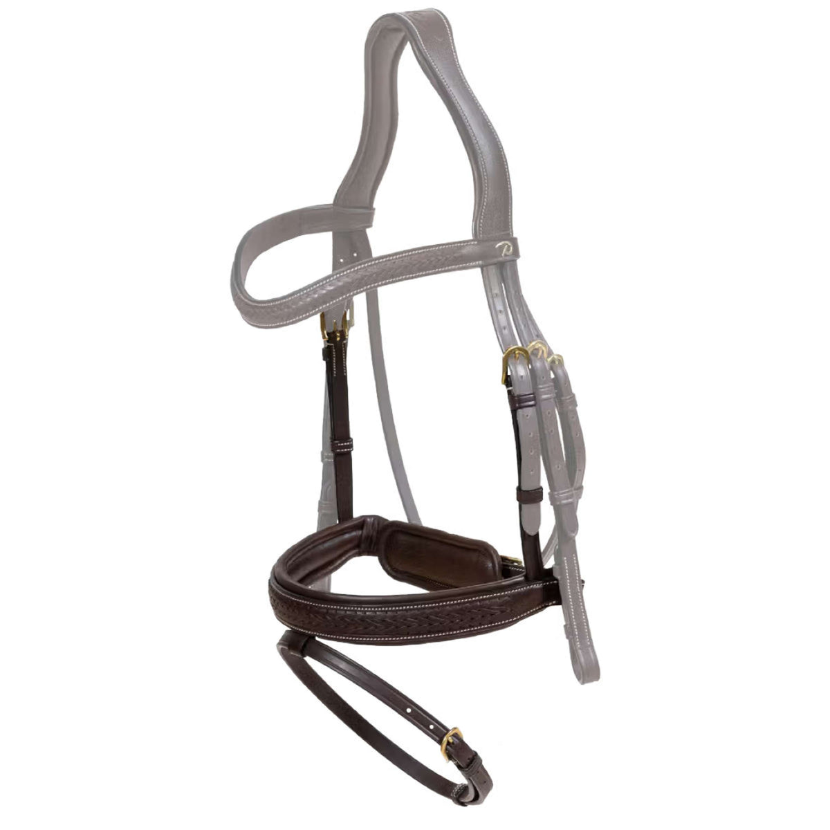 Dyon Muserolle Pull-Back Tressé Marron