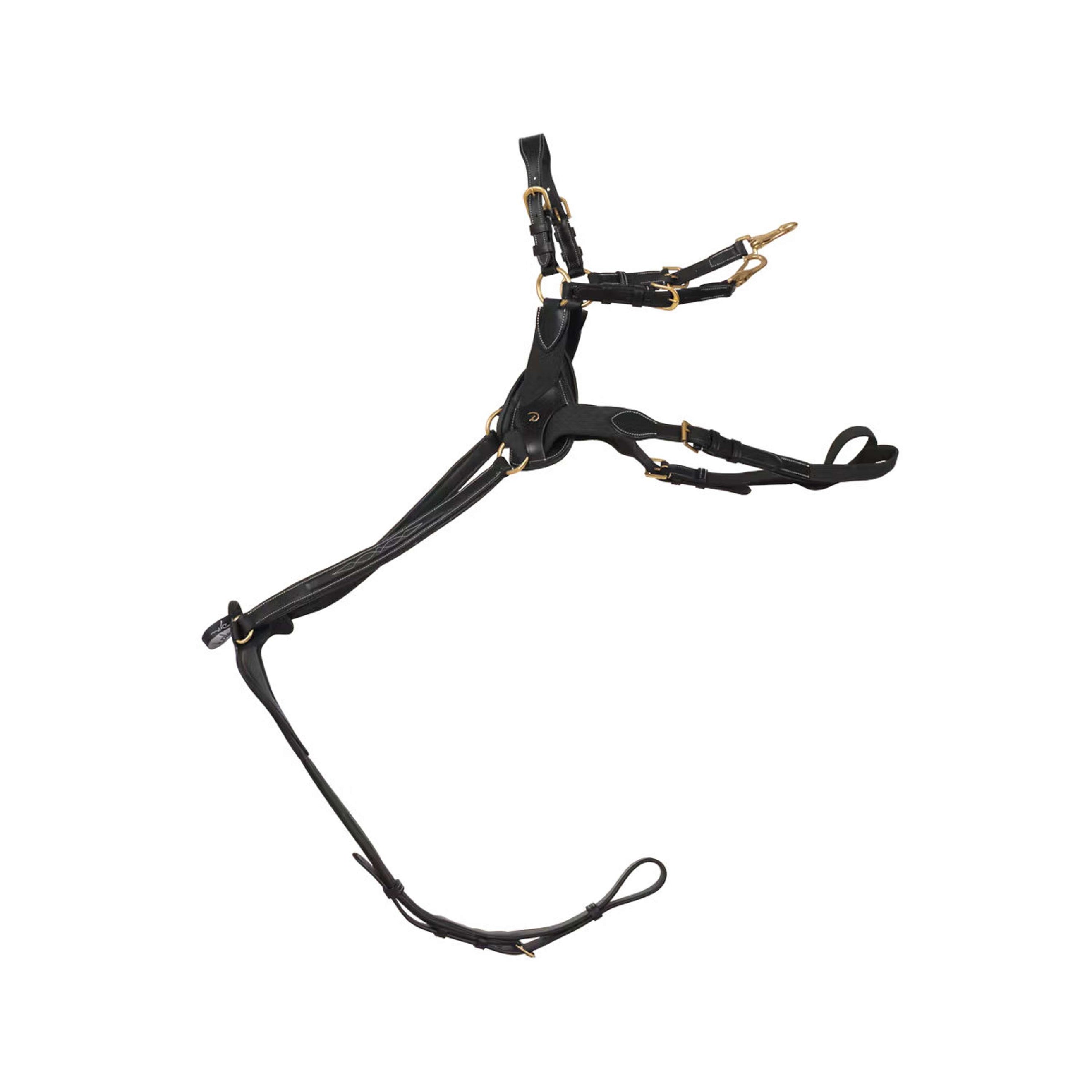 Dyon Collier de Chasse 5 points Élastique Noir