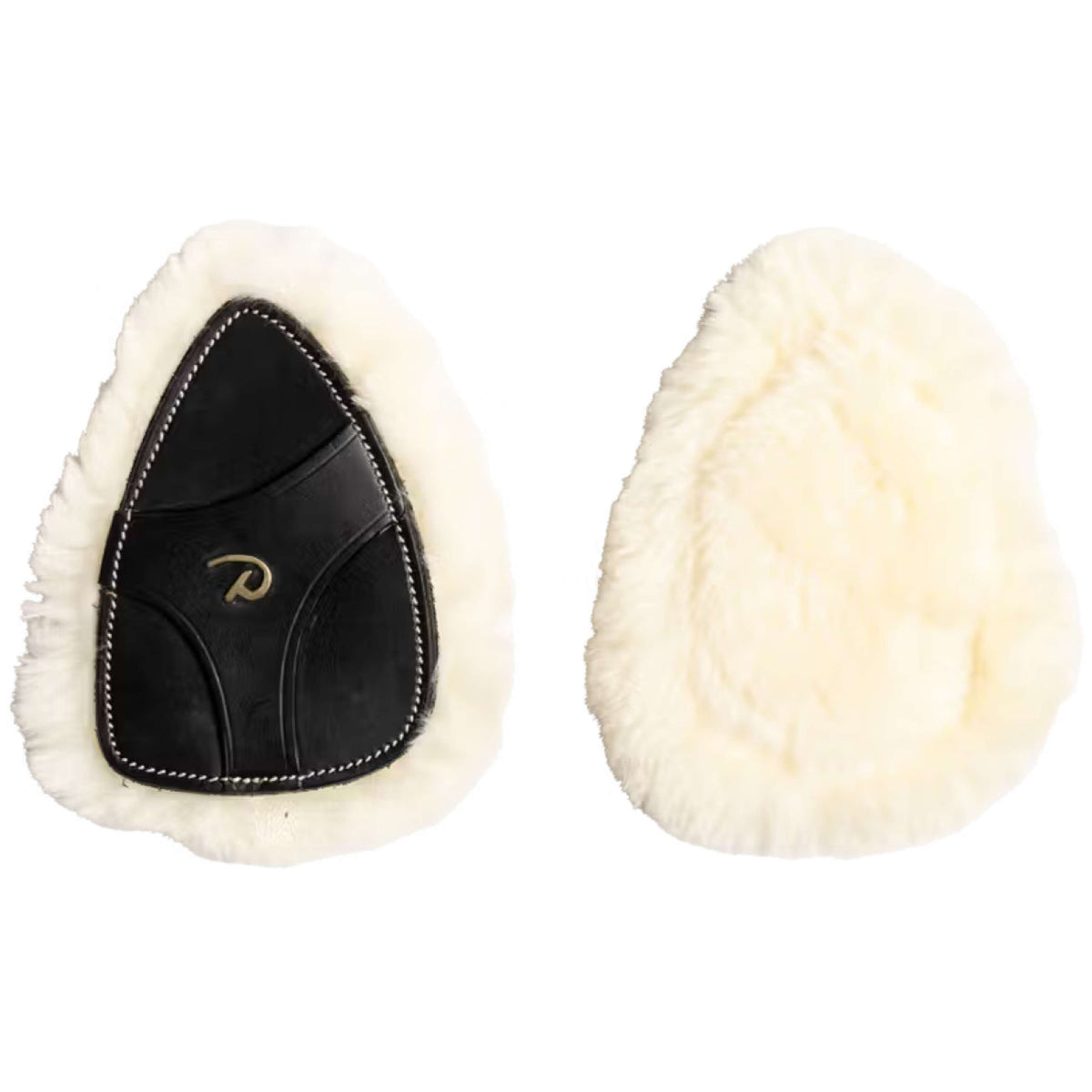 Dyon Protection de Poitrail 5 points Peau de Mouton Synthétique Noir