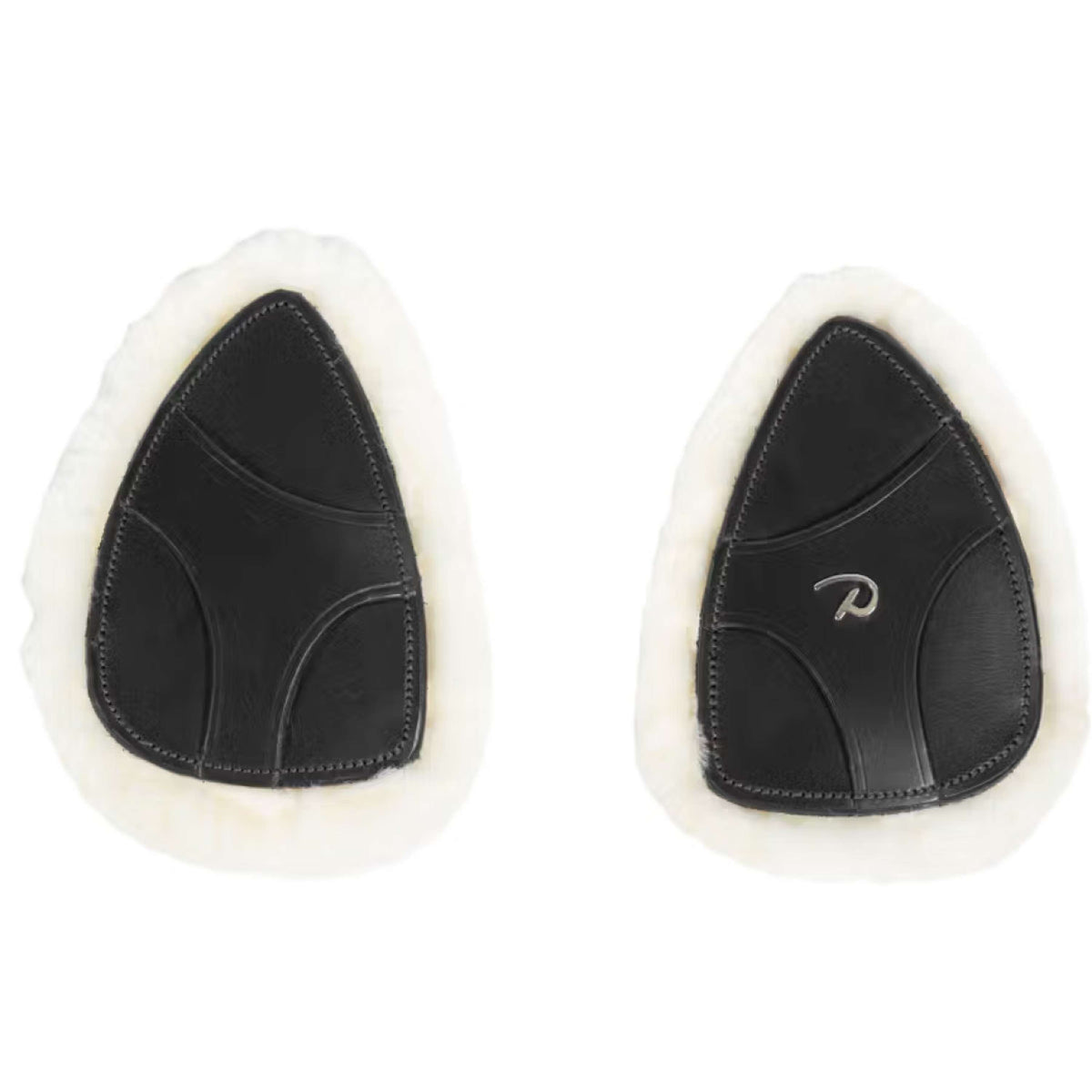 Dyon Protection de Poitrail 5 points New English Peau de Mouton Synthétique Noir