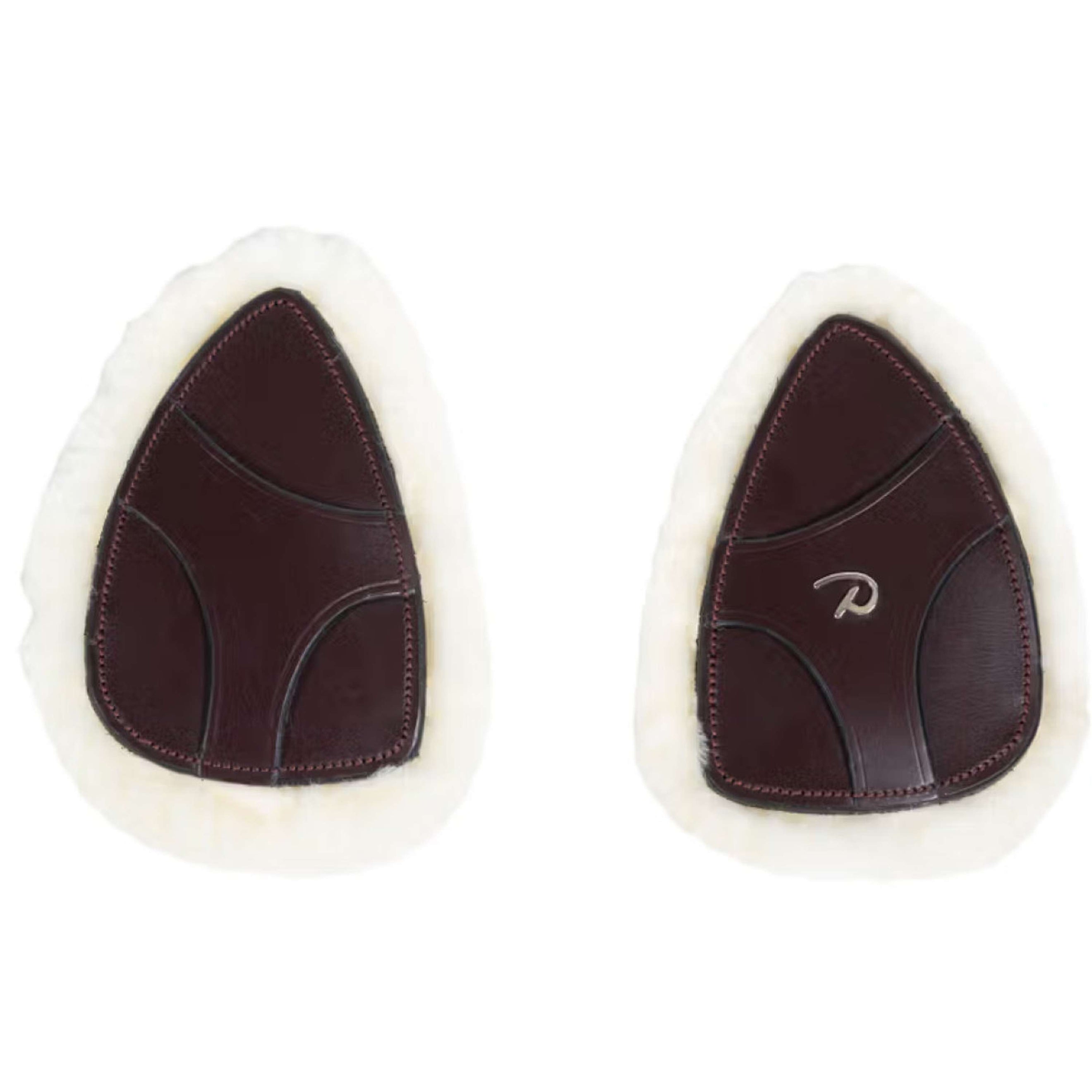 Dyon Protection de Poitrail 5 points New English Peau de Mouton Synthétique Marron