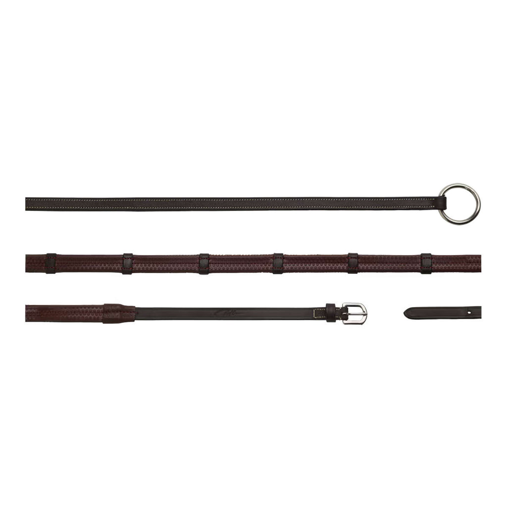 Dyon Rênes 1/2 7 Stops Fermeture par anneau Marron