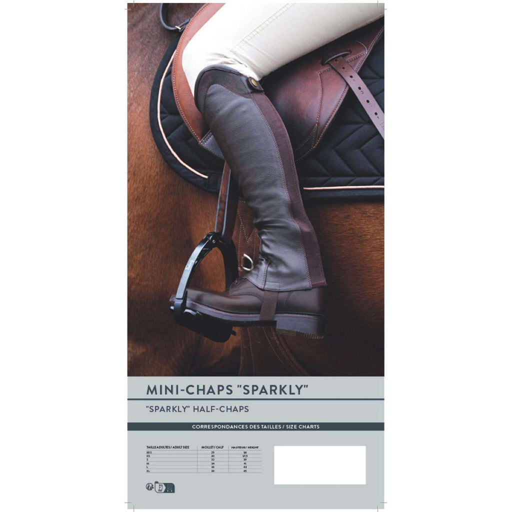 EQUITHÈME Chaps Sparkly Noir
