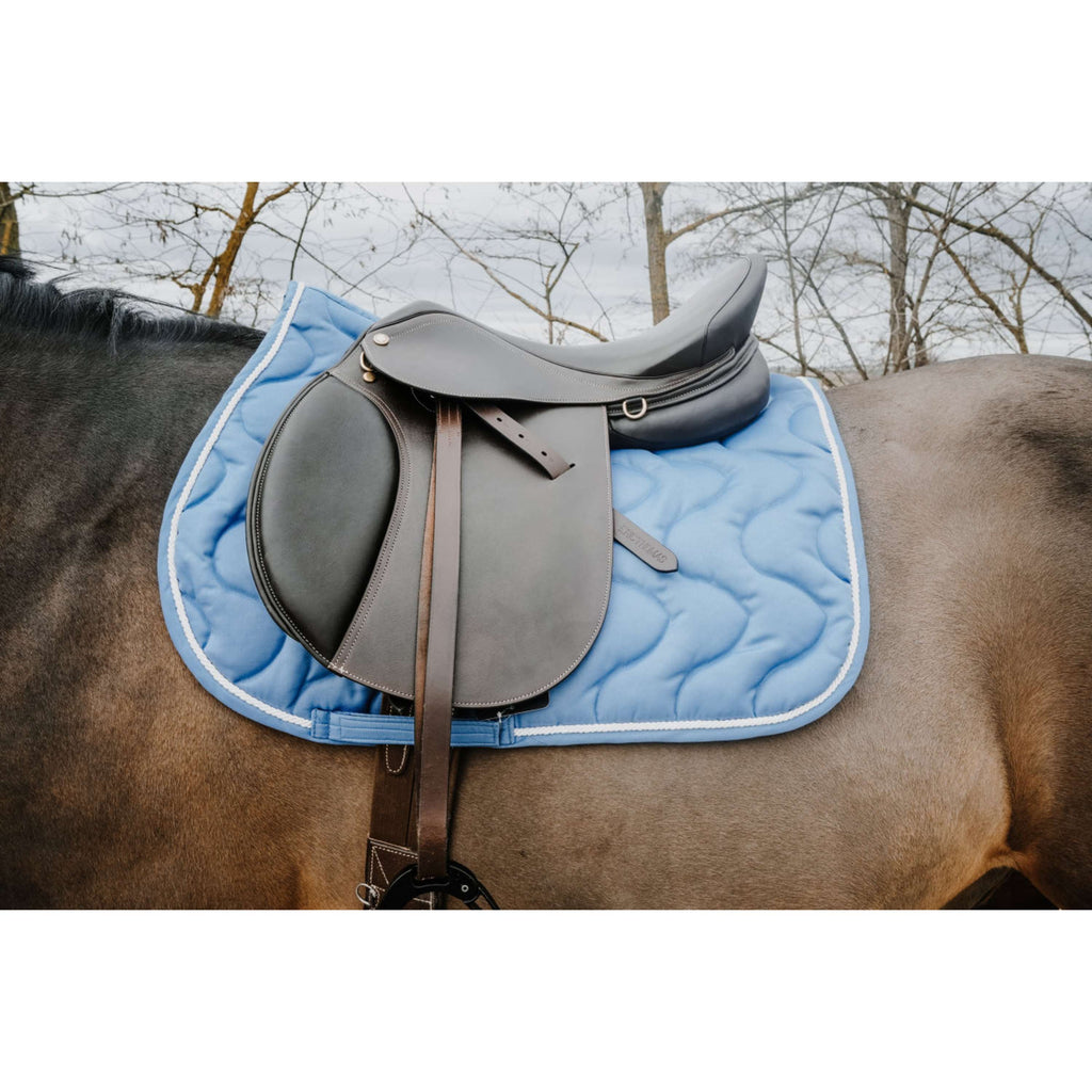 Riding World Tapis de Selle Maxifun Polyvalent Bleu