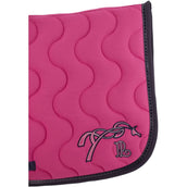 Pénélope Tapis de Selle Classique Polyvalent Fuchsia/Marine