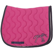 Pénélope Tapis de Selle Classique Polyvalent Fuchsia/Marine