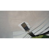 EQUITHÈME Couverture Anti-Mouches Flycool Combo avec Couvre-cou Marine/Blanc