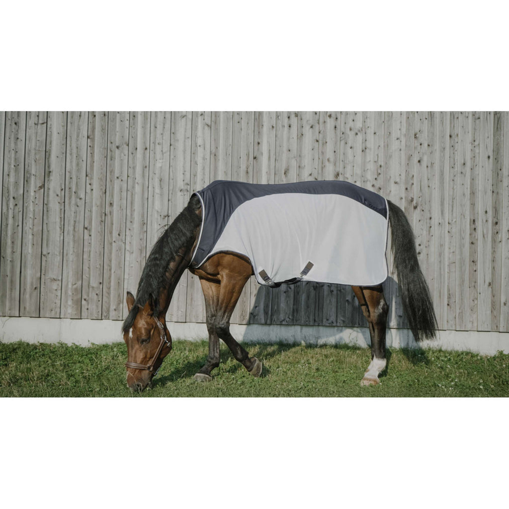 EQUITHÈME Chemise de Marcheur Flycool Marine/Blanc