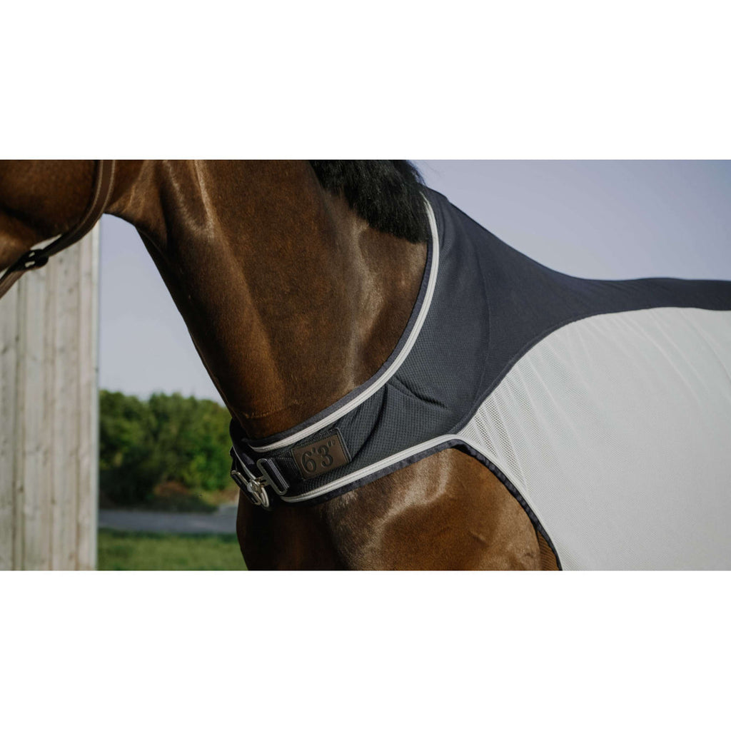 EQUITHÈME Chemise de Marcheur Flycool Marine/Blanc