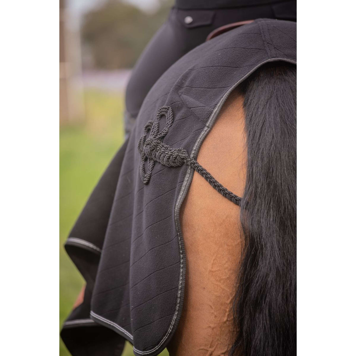 Paddock Couvre-reins Diagonal Noir