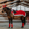 EQUITHÈME Couvre-reins Noël Rouge