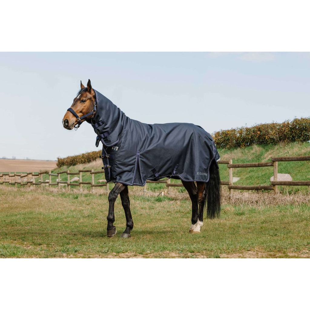 EQUITHÈME Couverture d'Extérieur Anatomic Combi 1200D 200g Marin