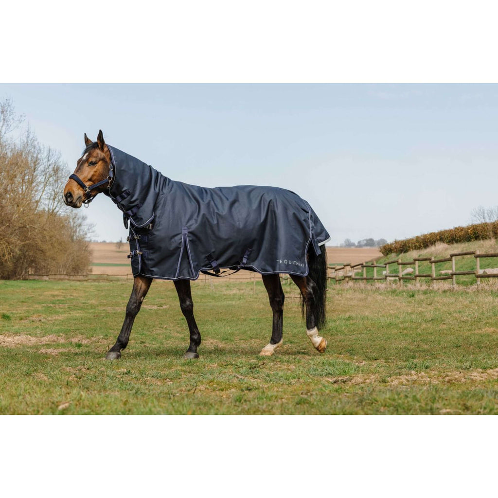 EQUITHÈME Couverture d'Extérieur Anatomic Combi 1200D 200g Marin