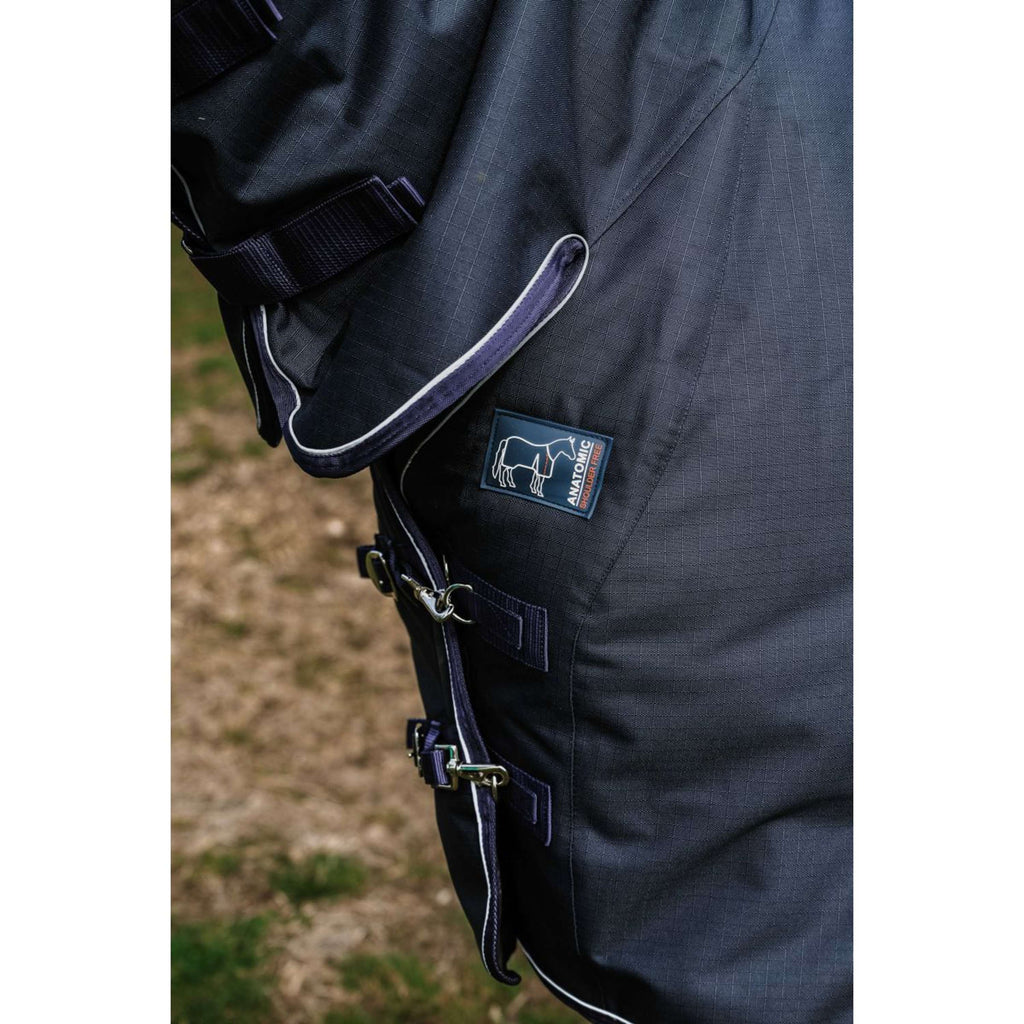 EQUITHÈME Couverture d'Extérieur Anatomic Combi 1200D 200g Marin
