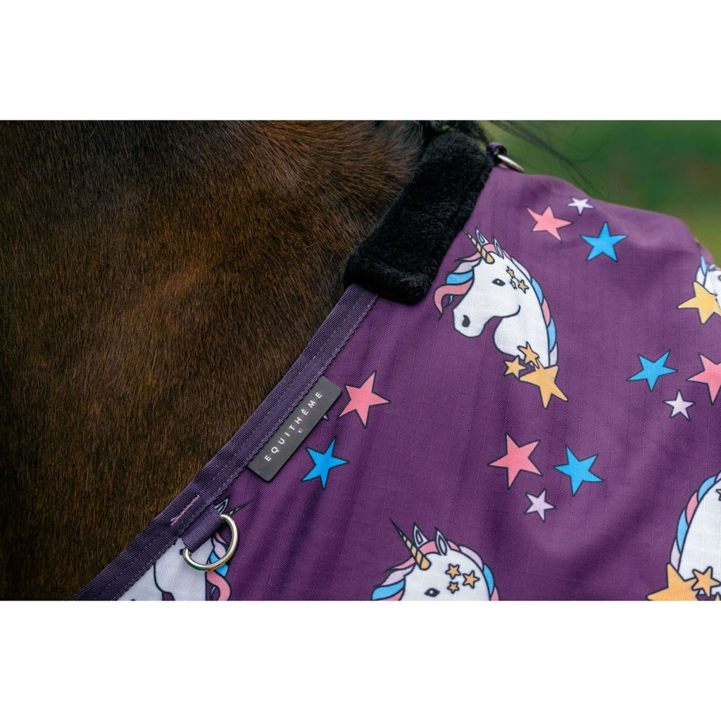 EQUITHÈME Couverture Turnout Unicorn 600D 220g Prune