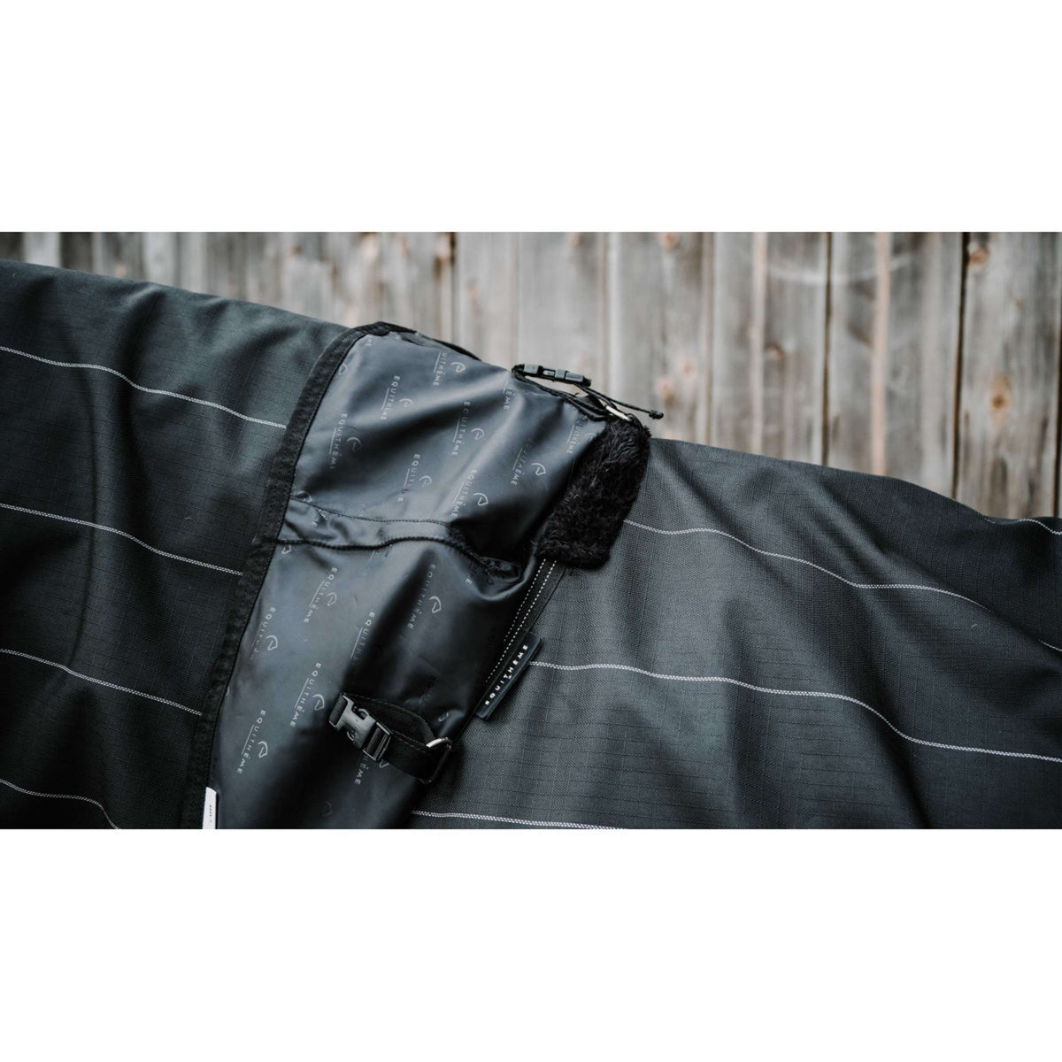EQUITHÈME Couverture Imperméable TYREX Lumin 600D 0g Noir