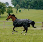 EQUITHÈME Couverture Imperméable Lumin 600D 50g Noir