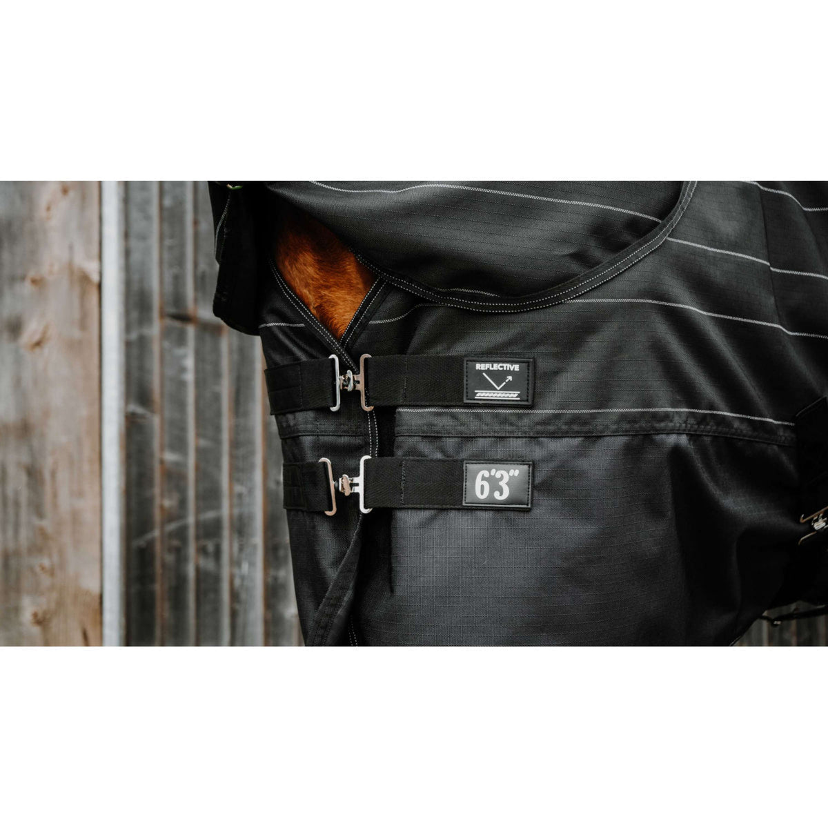 EQUITHÈME Couverture Imperméable Lumin 600D 50g Noir