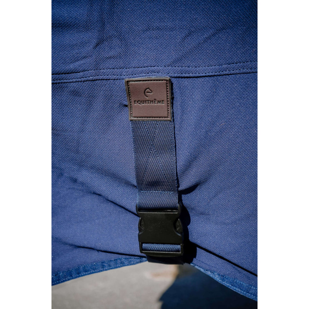 EQUITHÈME Couverture de Refroidissement Cool& Dry Fresh Marine Bleu