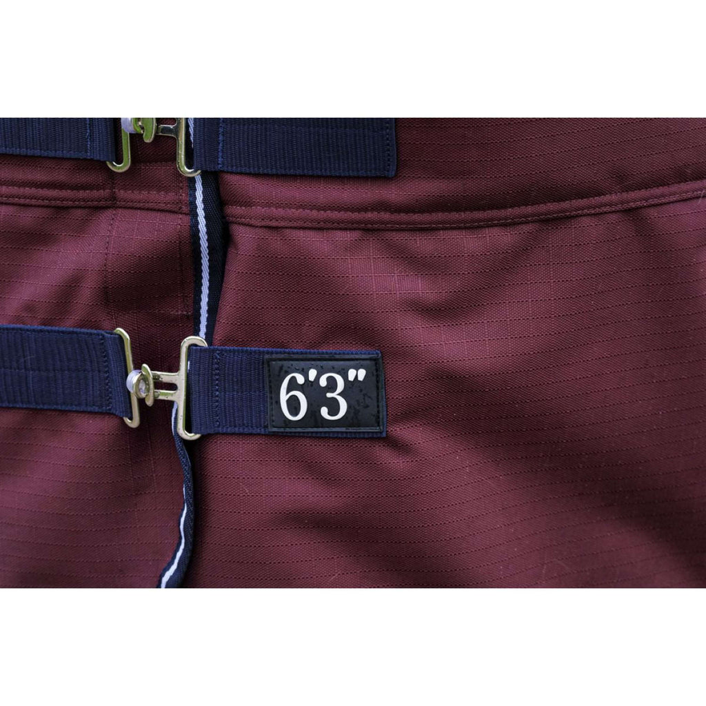 EQUITHÈME Couverture d'Extérieur Tyrex 1200D 300g High Neck Bordeaux