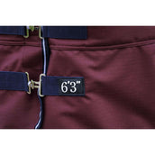 EQUITHÈME Couverture d'Extérieur 1200D 150g High Neck Bordeaux