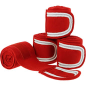 EQUITHÈME Bandages Noël Rouge