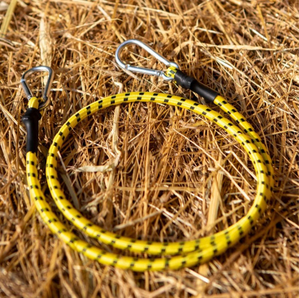 Horsewipe Elastique avec Mousqueton Jaune