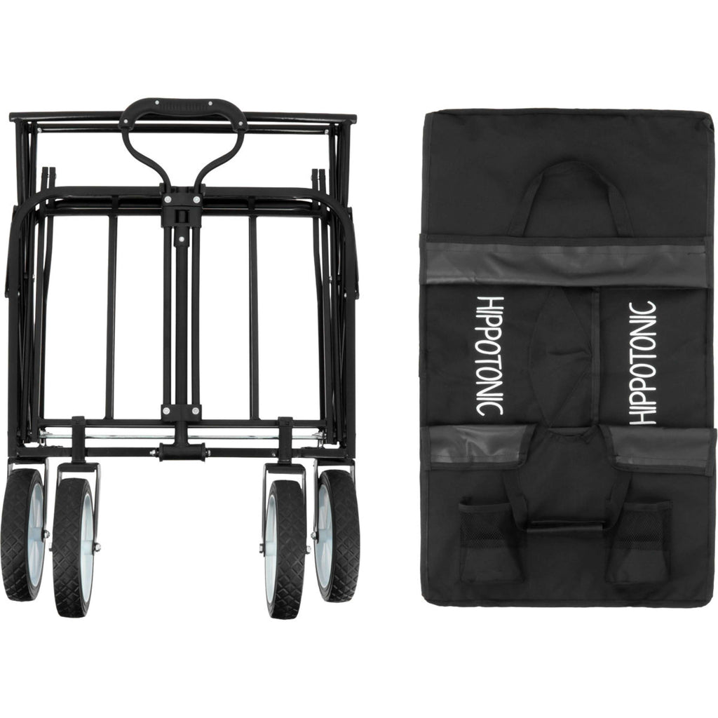 Hippotonic Chariot Trolley À Quatre Roues Noir