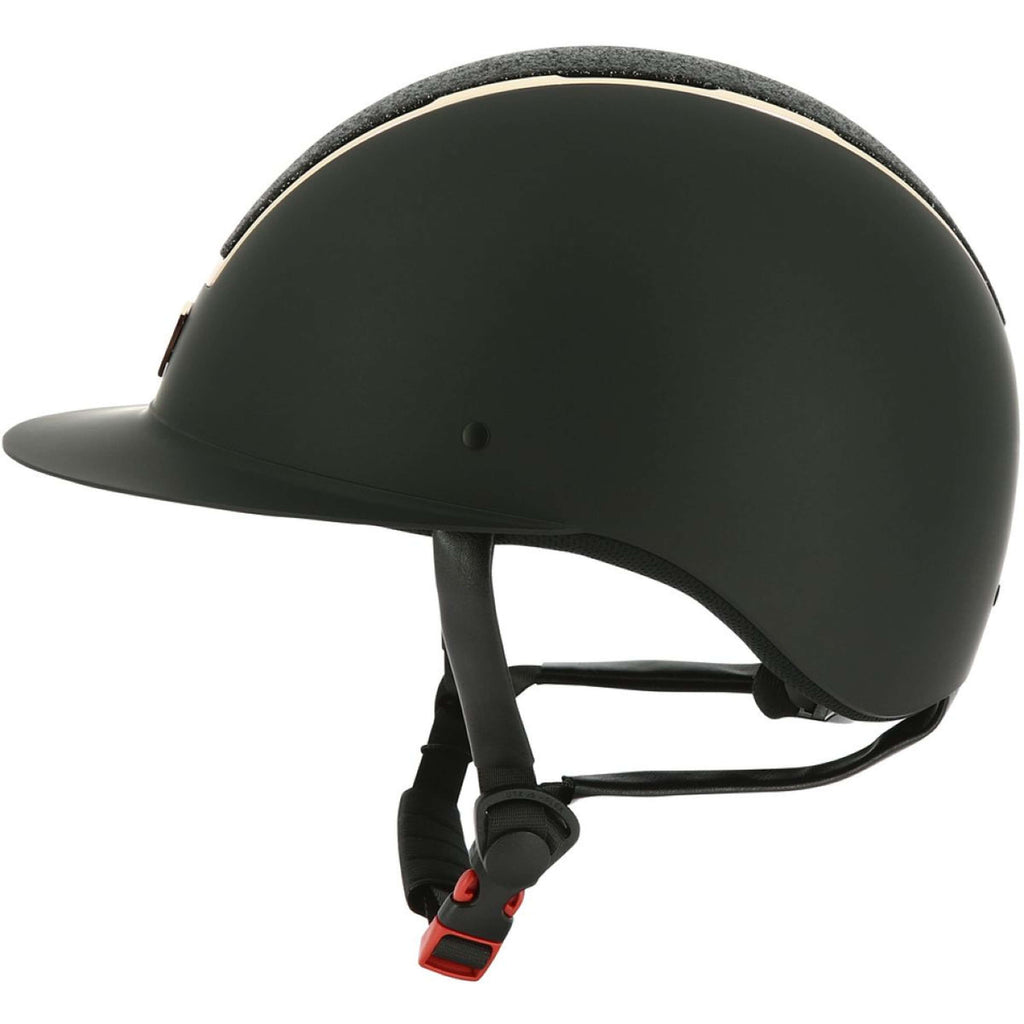 EQUITHÈME Bombe Glint Mat Noir/Or Rose
