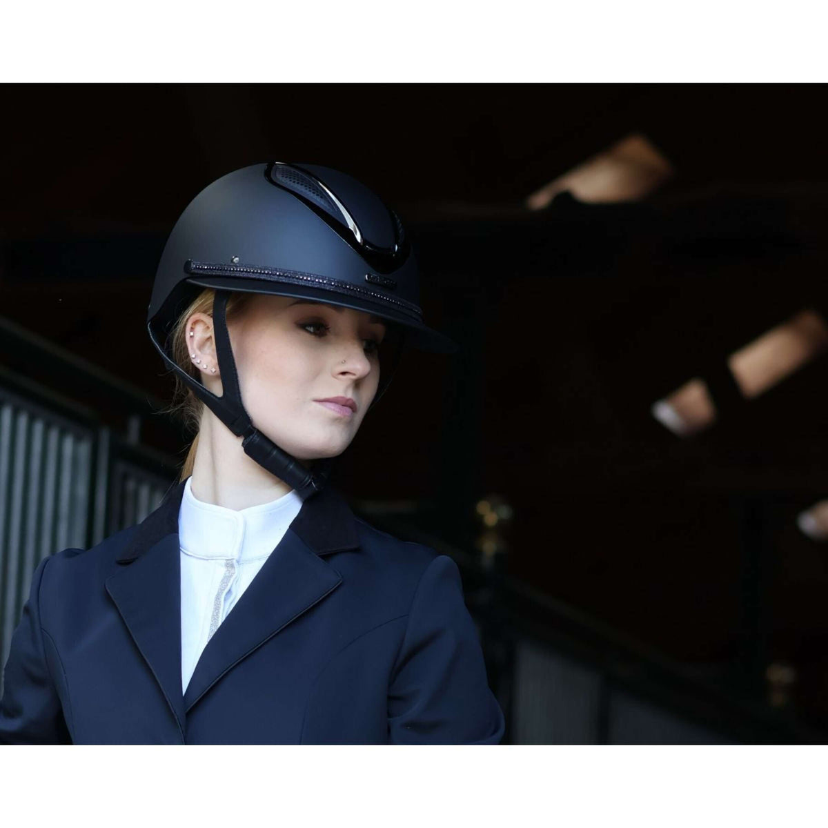 Lami-Cell Sangle de casquette Strass Noir