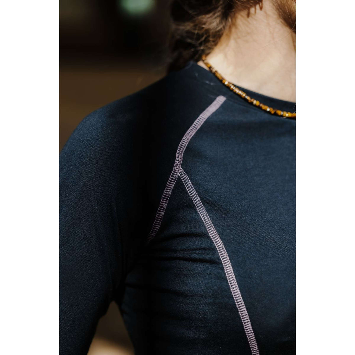 EQUITHÈME Chemise Stella Longues Manches noir/Gris/bleu