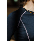 EQUITHÈME Chemise Stella Longues Manches noir/Gris/bleu