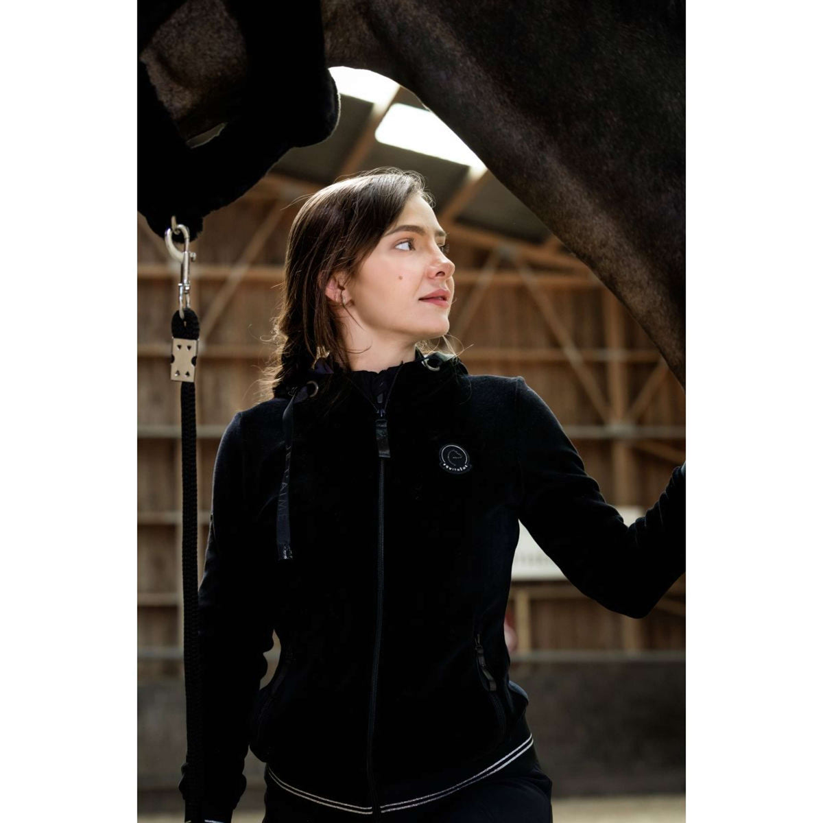 EQUITHÈME Pull Coline Noir