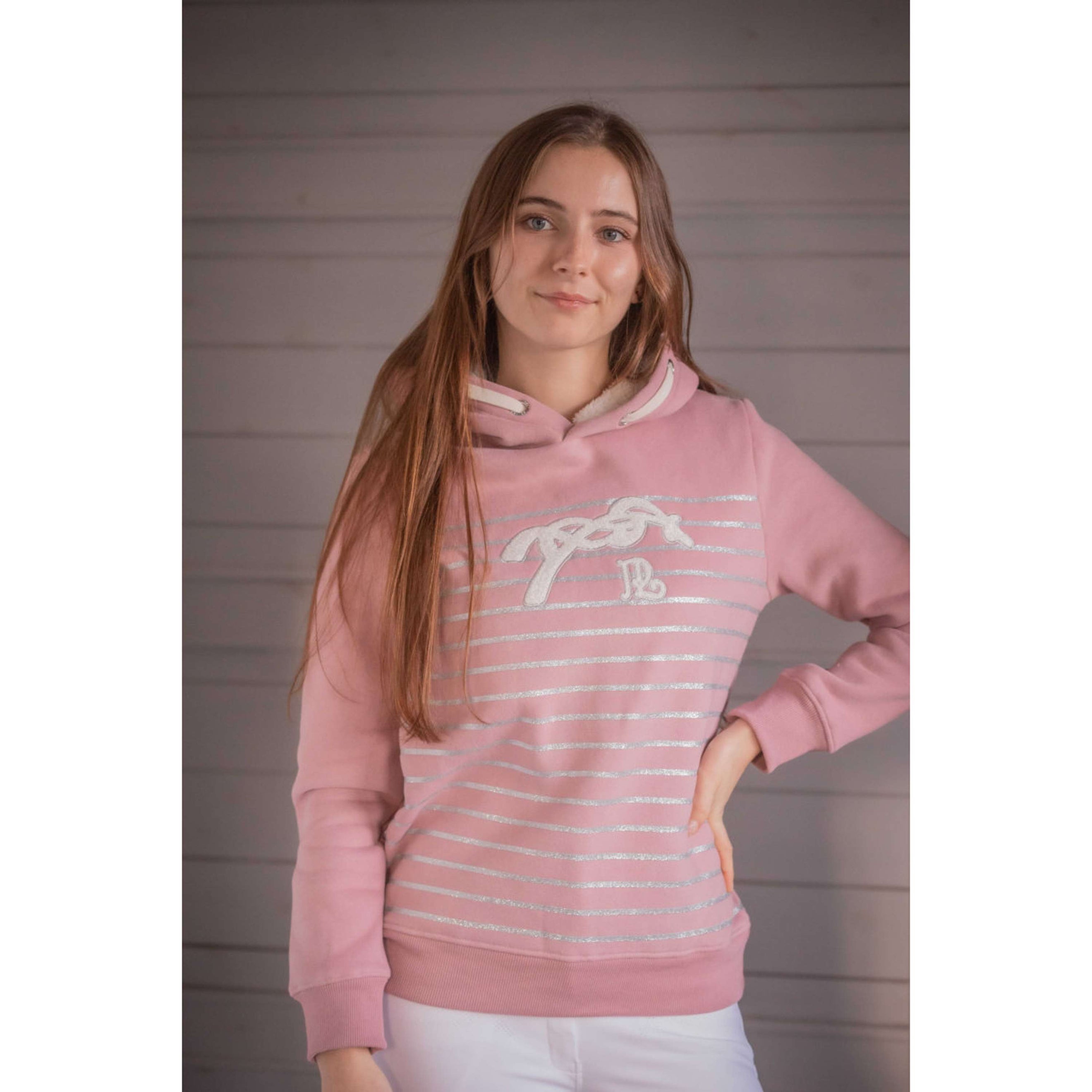 Pénélope Pull col Hoodie Ikona Rose